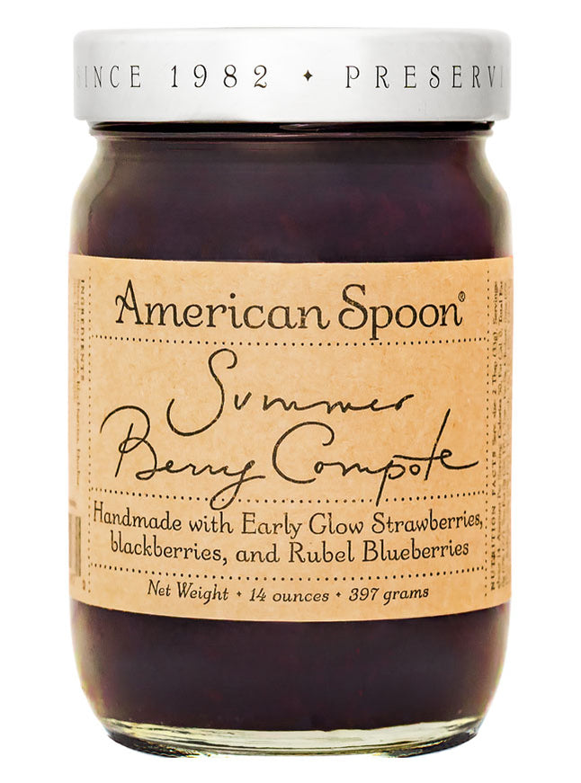 A jar of Summer Berry Compote